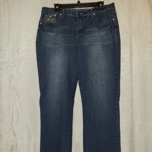 Earl Rhinestone Embellished Womens Jeans